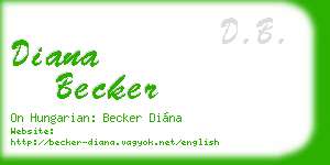 diana becker business card
